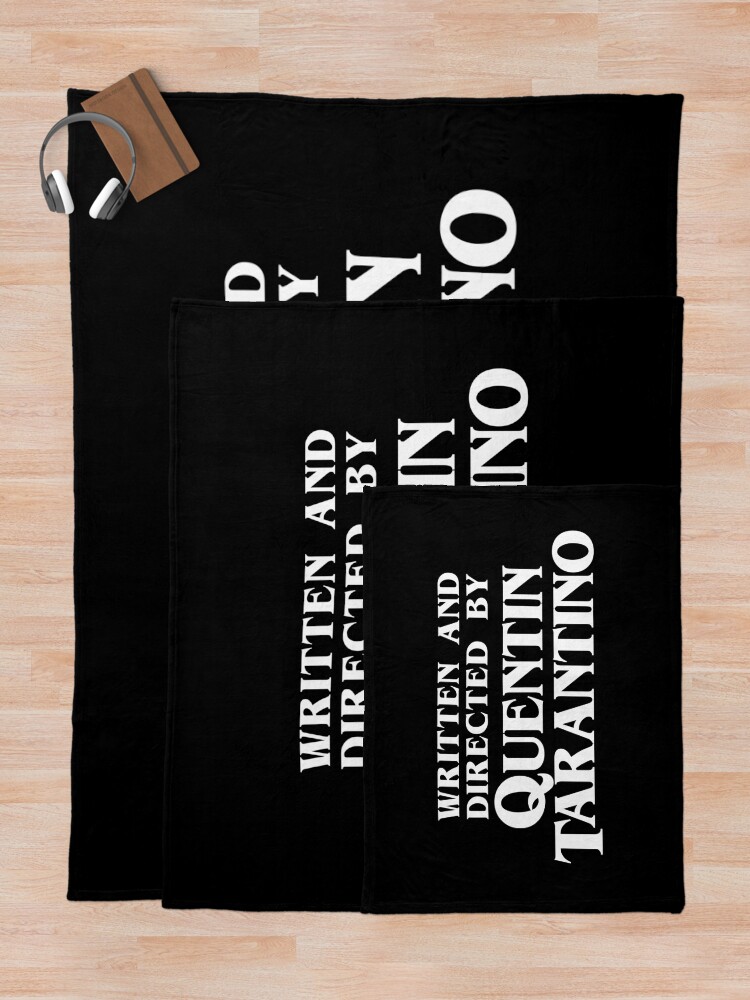 Alternate view of Written and Directed by Quentin Tarantino Throw Blanket