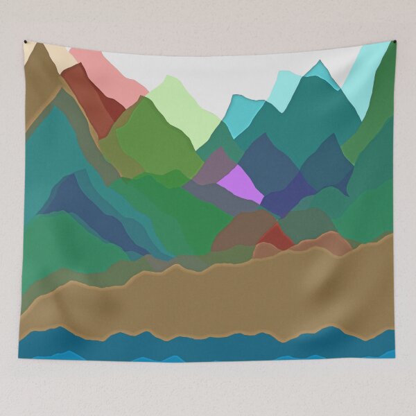 Item preview, Layered Mountain Hues designed and sold by Ruth Palmer.