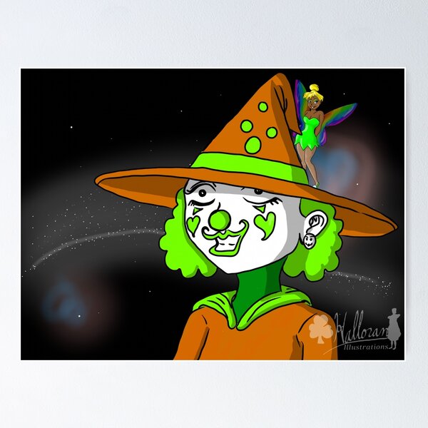 Witch Clown and Friend Poster