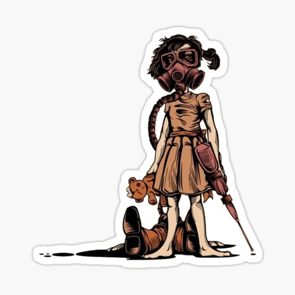 Little Sister Meets Post-Apocalyptic Sticker