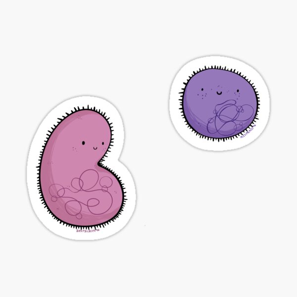 Little Happy Bacteria Sticker