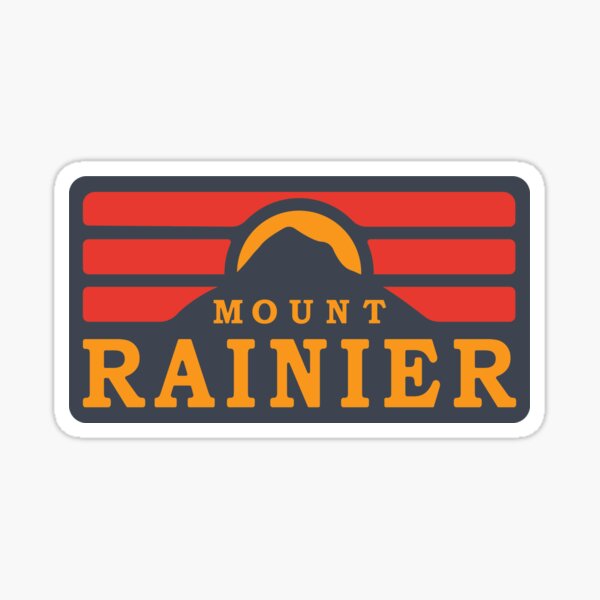 Mount Rainier National Park Sticker
