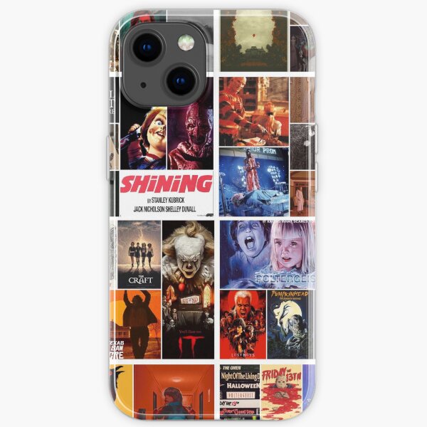 Horror collage iPhone Soft Case