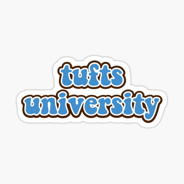 tufts university logo Sticker
