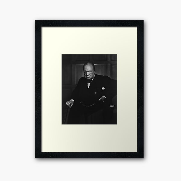 Item preview, Winston Churchill Portrait - The Roaring Lion - Yousuf Karsh designed and sold by warishellstore.