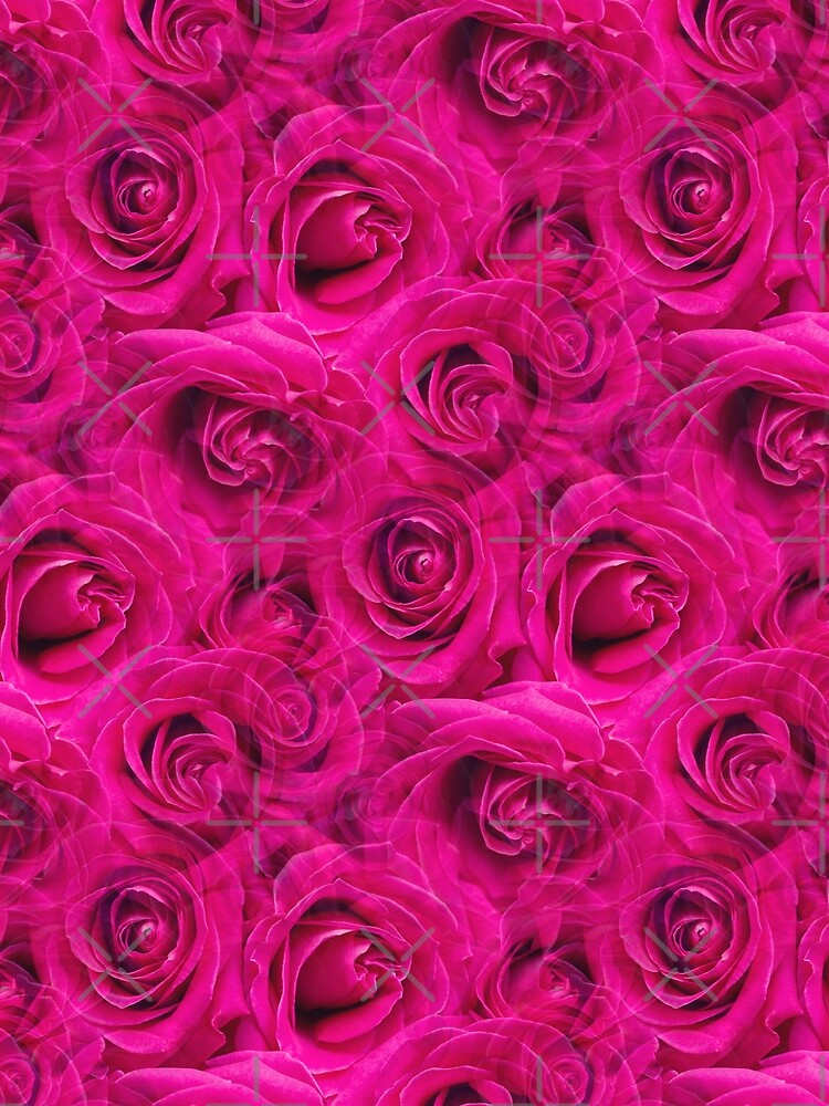 Aperçu 3 sur 3. Foulard avec l'œuvre MER DE ROSES ROSES créée et vendue par Madjack66.