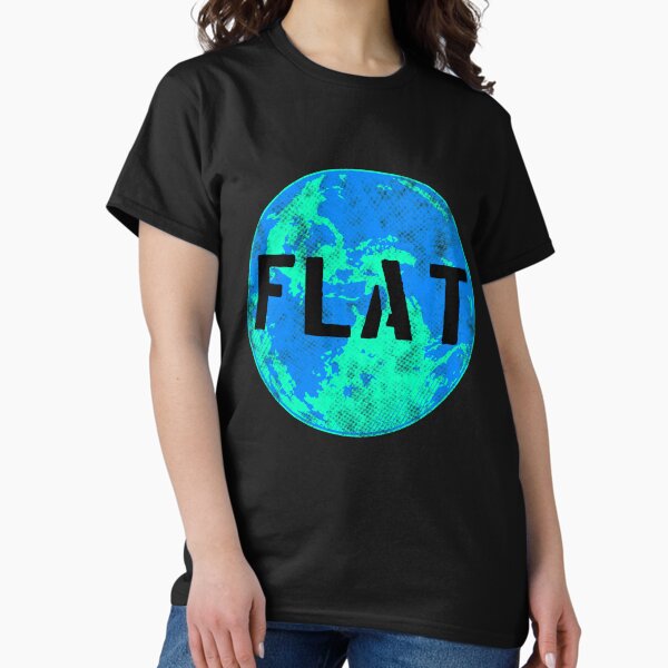Item preview, Flat Earth Conspiracy Theory Grunge Distressed Minimalist designed and sold by funnytshirtemp.