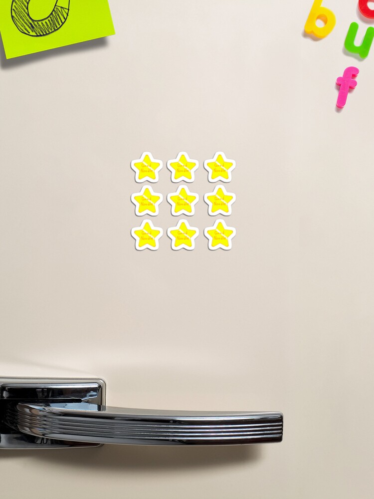 Thumbnail 1 of 3, Magnet, 9 Pack Good Noodle Award Star Spongebob designed and sold by NextJen1.