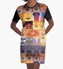 Lion Guard und Outlanders Minimalist Icons T-Shirt Kleid