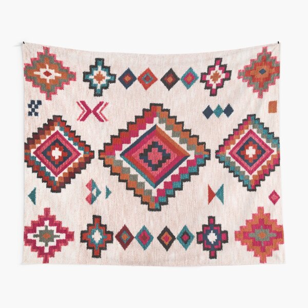 Bohemian Traditional Moroccan Colored Artwork Tapestry