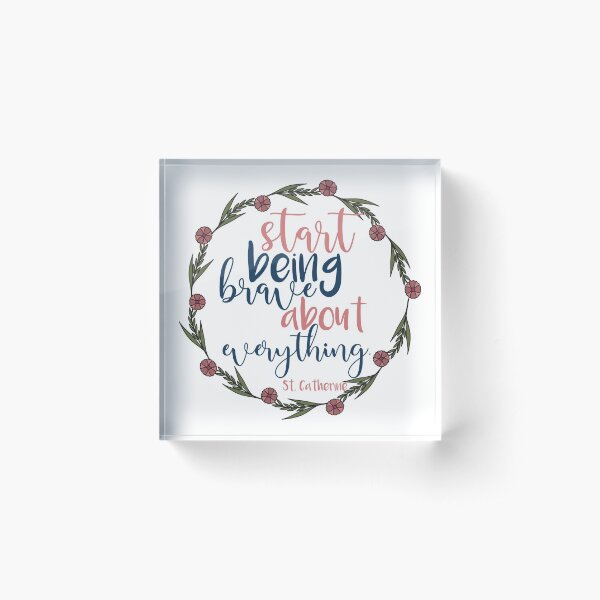 Item preview, Saint Catherine of Siena Quote designed and sold by No Little Things.