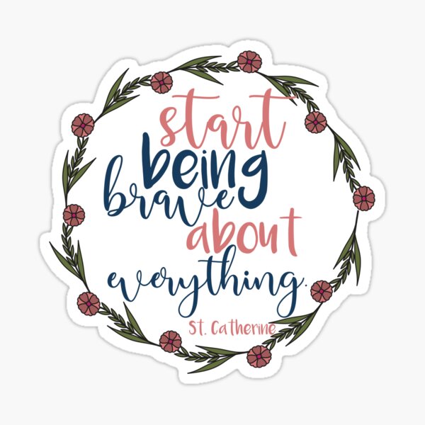 Item preview, Saint Catherine of Siena Quote designed and sold by No Little Things.