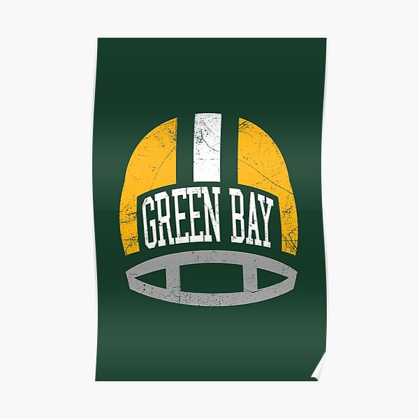 Youth Green/Gold Green Bay Packers Poster Board Full-Zip Hoodie