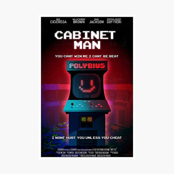 Cabinet Man Photographic Print