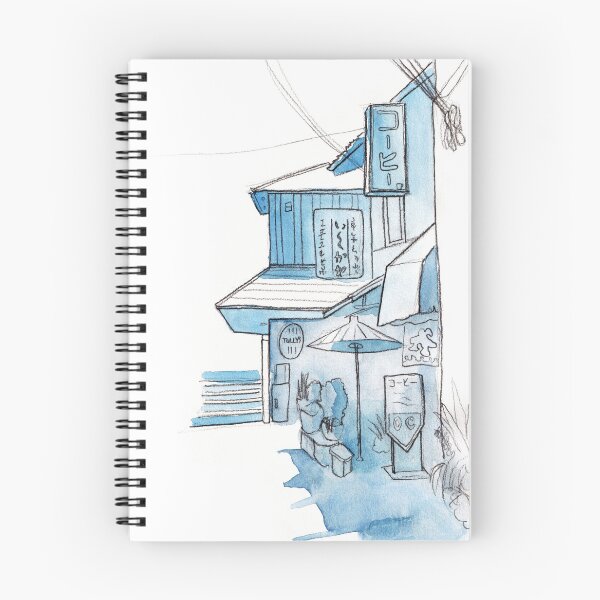 Item preview, Watercolor sketch of Japanese street designed and sold by artomizer.