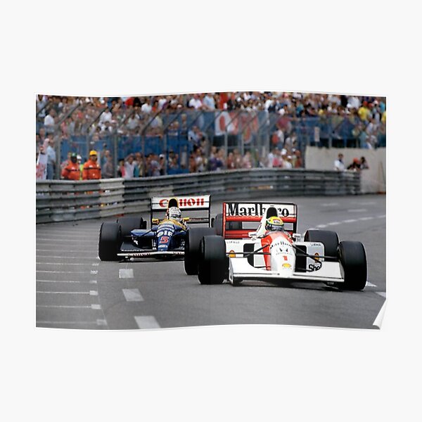 Ayrton Senna Prost Mansell Piquet F1 Légendes AFFICHE Autos, sports