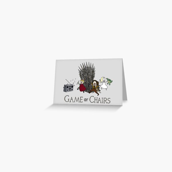 Game Of Chairs Greeting Card