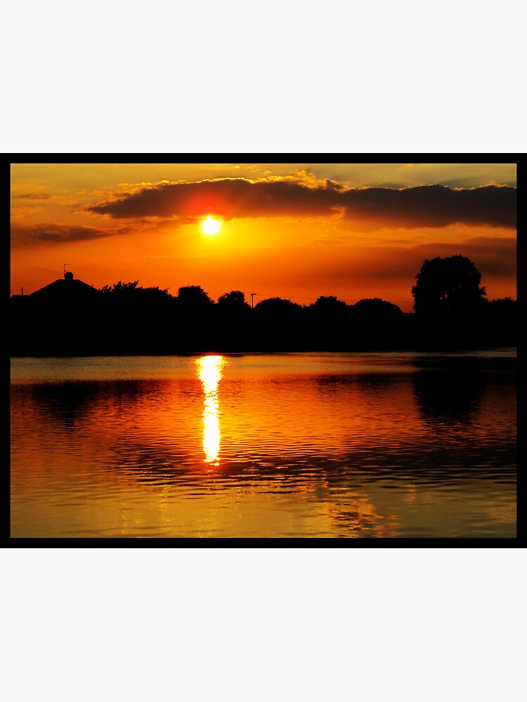 Golden Sunset on Water by Briandamage