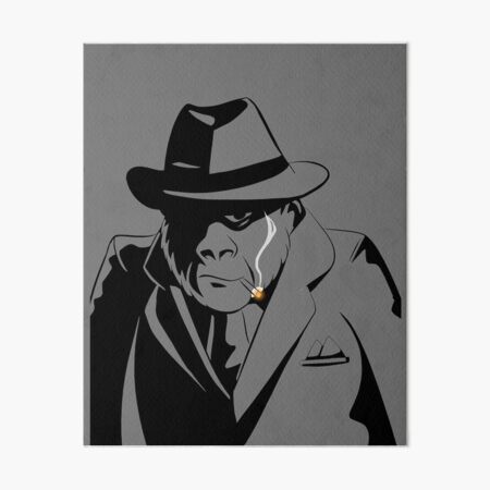 Gorilla Gangster clear space Art Board Print