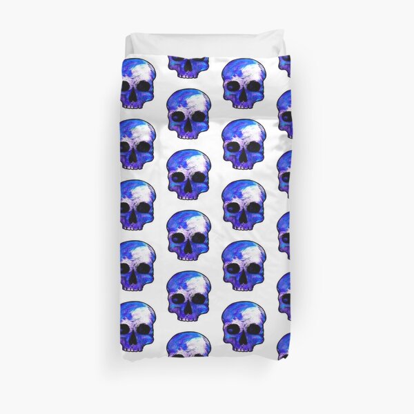 Purple Skull Duvet Cover