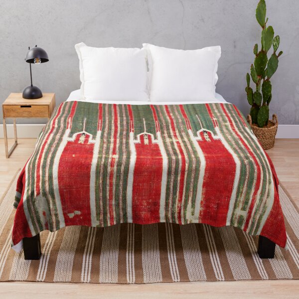 Item preview, Nigde Cappadocian Central Anatolian Niche Kilim Fragment Print designed and sold by Vicky Brago-Mitchell®.