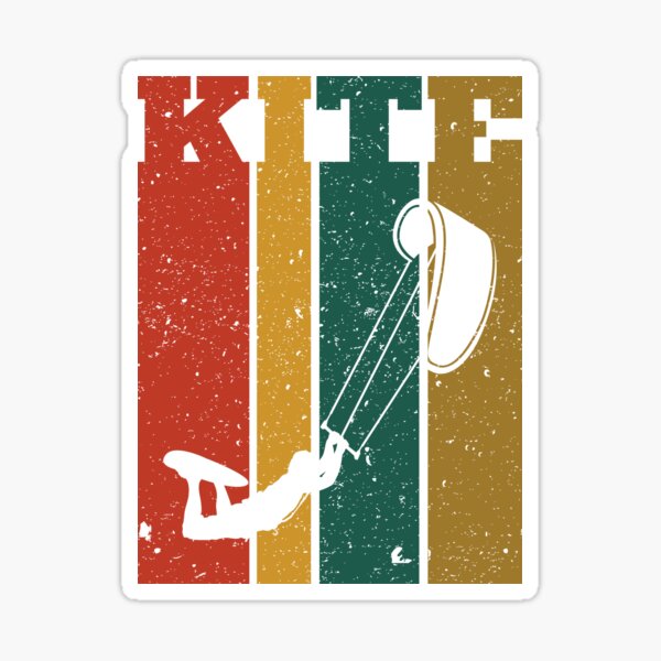 Item preview, Retro Kiteboard Kiteboarder Kiteboarding designed and sold by EstelleStar.