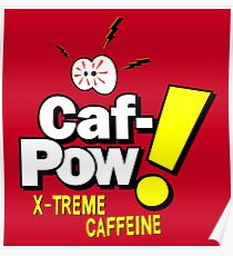 Vintage-Fernseher - Caf Pow Poster
