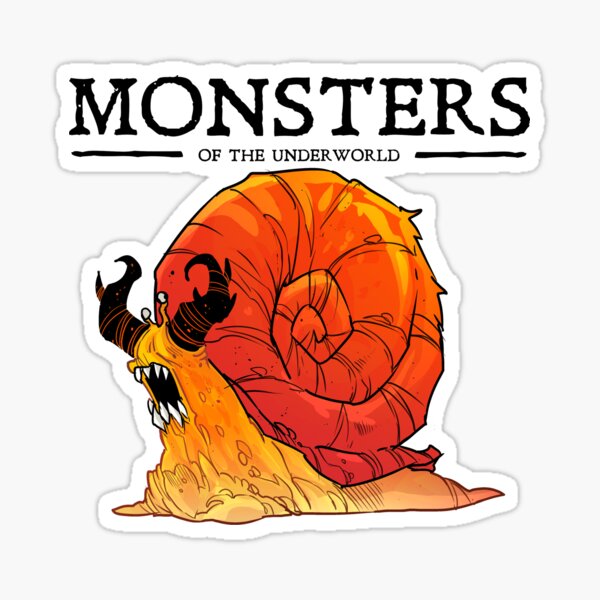 Demon Snail from Monsters of the Underworld Sticker