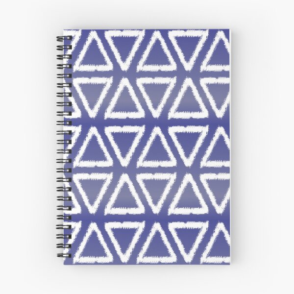 Item preview, White Triangles on Blue Background designed and sold by NellexDesign.