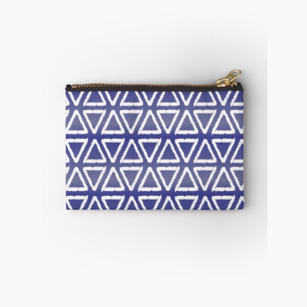 Item preview, White Triangles on Blue Background designed and sold by NellexDesign.