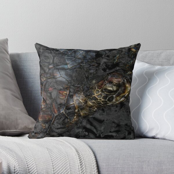 Black Waters 5 Throw Pillow