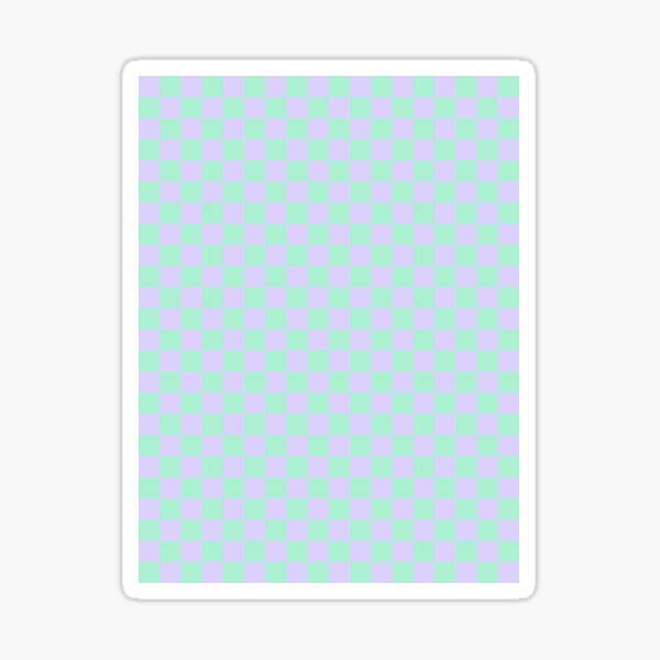 Item preview, Magic Mint Green and Pale Lavender Violet Checkerboard designed and sold by ColorsPatterns.