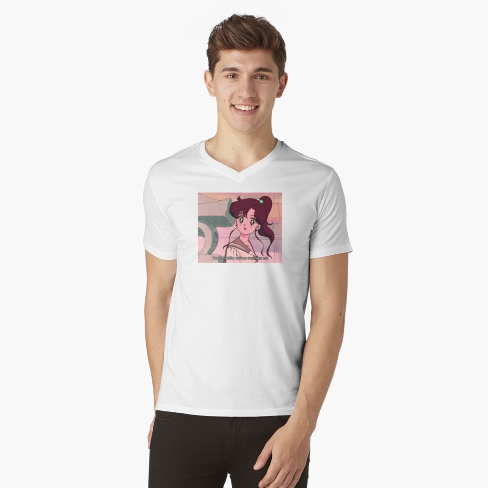 Vista previa del artículo con la obra «Camiseta de cuello en V», diseñado y vendido por sleepyarts.