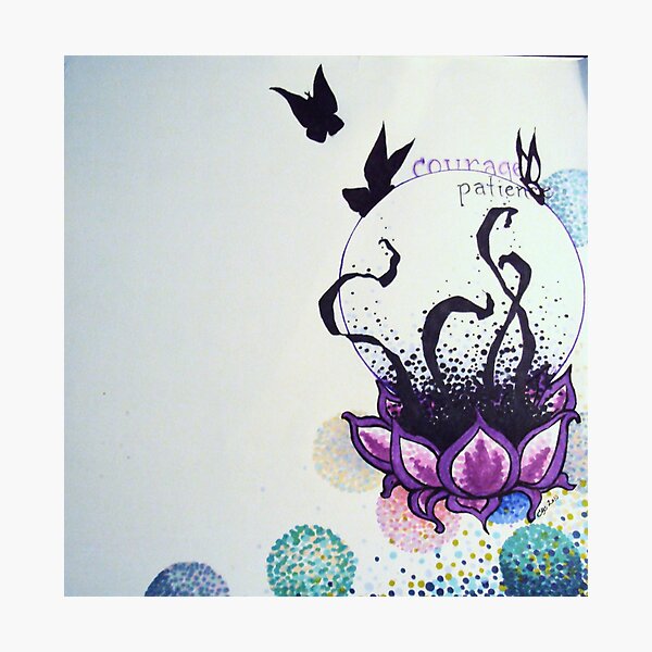 Courage and Patience Photographic Print