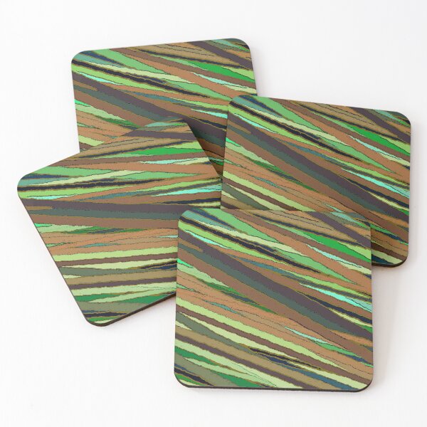 Item preview, Green stripes pattern designed and sold by designbywhacky.