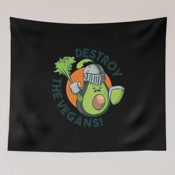 Item preview, Destroy The Vegans - Funny Sarcastic Meat Lover designed and sold by PrintPress.