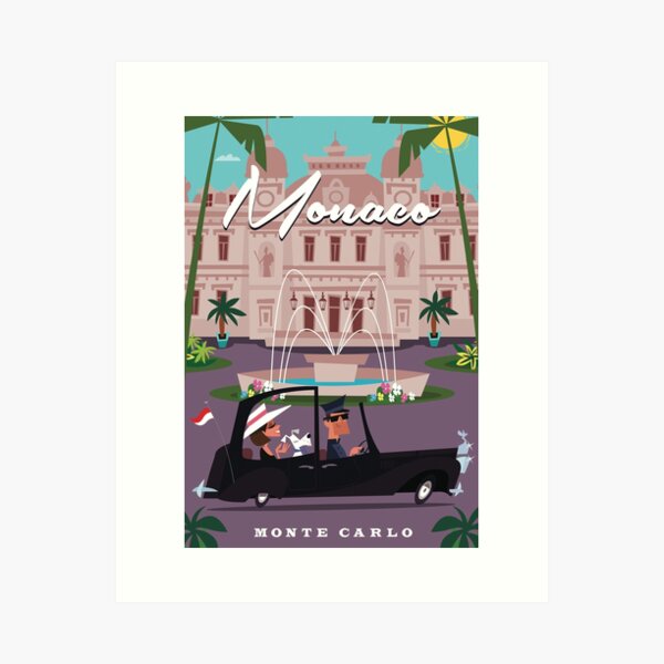 Monaco Casino Poster Art Print