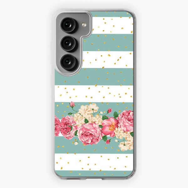 Retro Glitter Powder Butterfly Flower Phone Cover For Samsung