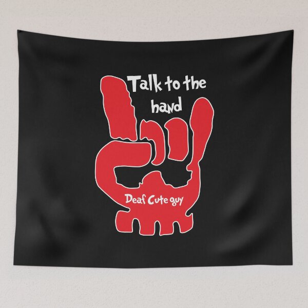 Item preview, Talk To The Hand - Deaf Awareness Shirt - Deaf Cute Guy - Deaf Cute Boy - Fun Deaf Cute tshirt designed and sold by happygiftideas.