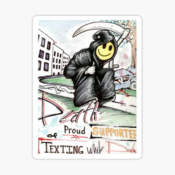 Item preview, Proud Supporter of Challenges: texting and driving  designed and sold by Troy  Glover.