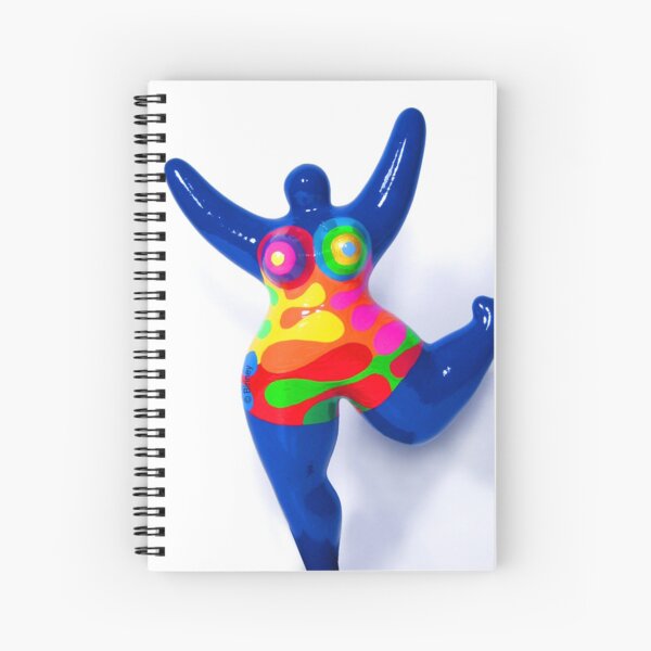 Blue Nana Biriney - tribute to Niki de Saint Phalle Spiral Notebook