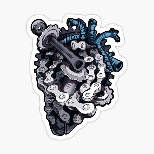 We love bikes Sticker