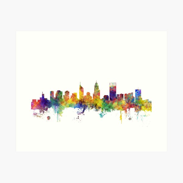 Item preview, Perth Australia Skyline designed and sold by ArtPrints.