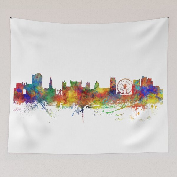 Item preview, Nottingham England Skyline designed and sold by ArtPrints.