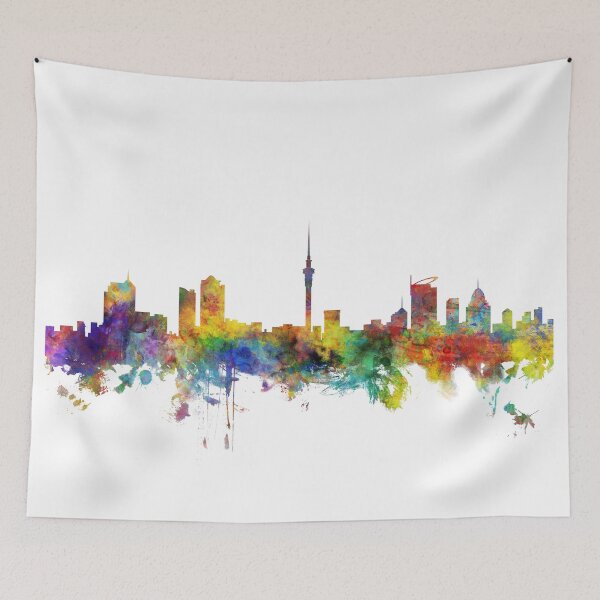 Item preview, Auckland New Zealand Skyline designed and sold by ArtPrints.