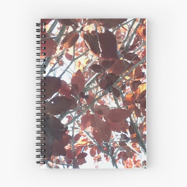 Aperçu de l'œuvre Dessus de cerisier feuille pourpre créée et vendue par PrintedDreams.