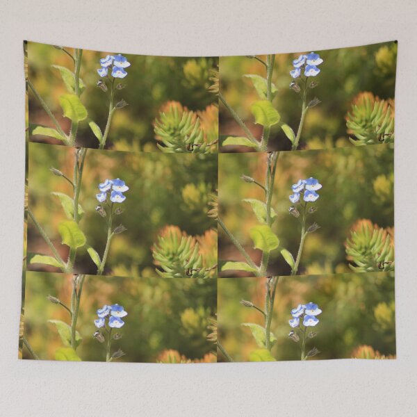 Item preview, Blue Flowers and Green Stalks - Macro Lens  designed and sold by LemonsandInk.