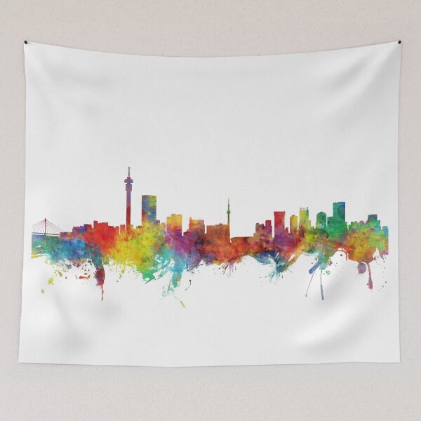Item preview, Johannesburg South Africa Skyline designed and sold by ArtPrints.
