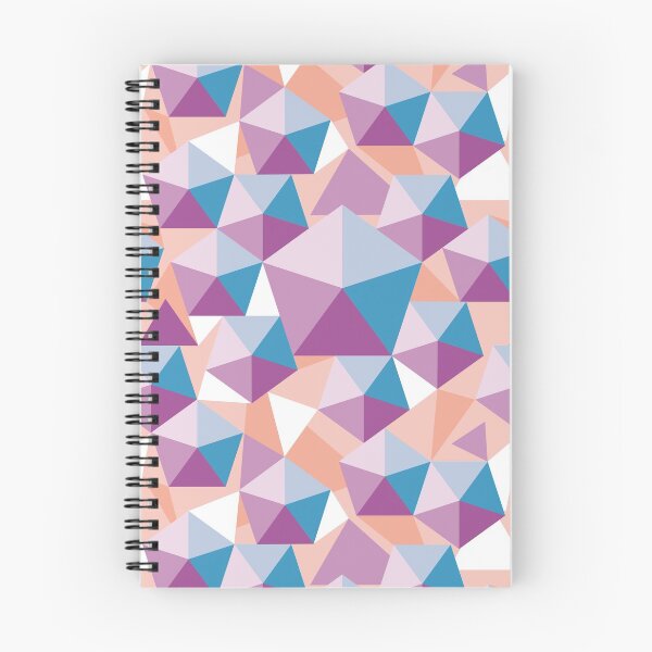 Item preview, Flowing polychrome pentagons blue designed and sold by colorofmagic.