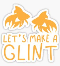 Let's make a GLINT goldfish (Collective Noun Group of goldfishes) Sticker